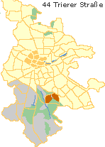 Falkenheim und östlich die Kettelersiedlung in der Außenstadt Süd  Nürnberg, Lage im Stadtplan