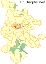 in Stadtmitte Nürnbergs, Lage der Stadtteile im Stadtplan