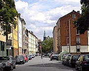 Die Findelwiesenstraße in Glockenhof Nürnberg