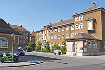 Eberhardshof in Nürnberg, Wohnanlage an der Wandererstraße beim Quelle-Versandhaus