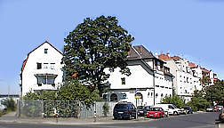 Fast Friedhofsstille kann Höfen (zu Nürnberg) nahe der Lotharstraße aufweisen